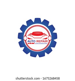 Auto Repairing Logo Vector. Automotive and Transportation Logo template