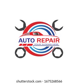 Auto Repairing Logo Vector. Automotive and Transportation Logo template