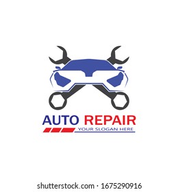 Auto Repairing Logo Vector. Automotive and Transportation Logo template