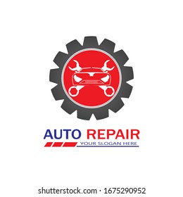 Auto Repairing Logo Vector. Automotive and Transportation Logo template
