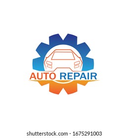 Auto Repairing Logo Vector. Automotive and Transportation Logo template