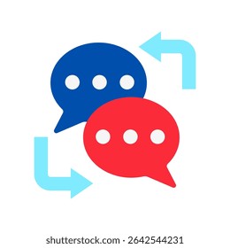 Cor plana de resposta automática, mini ícone de ilustração. use para conceito moderno, impressão, UI, kit UX, web e desenvolvimento de aplicativos. Vetor relacionado à oferta de produtos, marketing, negócios.
