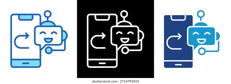 Auto Reply Icon triplestyle Vector Illustration