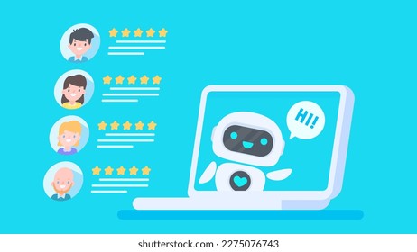 Auto reply system with intelligent robots provide information and help customers with problems