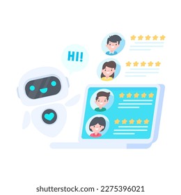 Auto reply system with intelligent robots provide information and help customers with problems