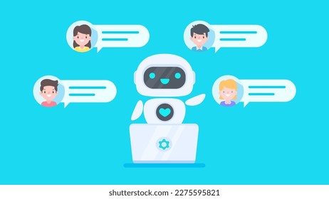 Auto reply system with intelligent robots provide information and help customers with problems