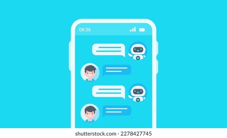 El sistema de respuesta automática con robots inteligentes proporciona información y ayuda a los clientes con problemas