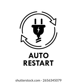 Illustration für Design-Logo-Vorlage automatisch neu starten