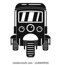 Auto rickshaw icon. Simple illustration of auto rickshaw vector icon for web design isolated on white background