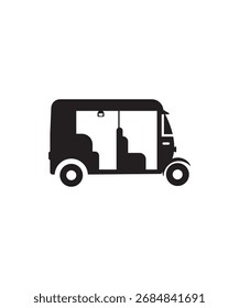 auto rickshaw symbol, vektor beste flache symbol.