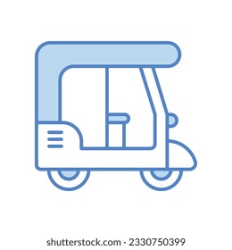 Auto Rickshaw icon, Vector Stock illustration.