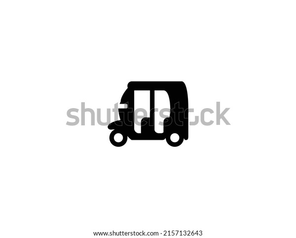 Auto Rickshaw isolated realistic vector icon.\
Rickshaw illustration\
icon