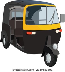 auto rikshaw, vector auto riskshaw, three wheeler, indian, indian three wheeler