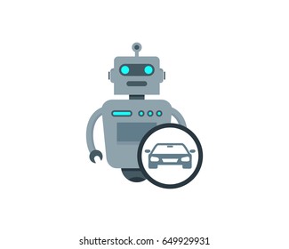Auto Robot Icon Logo Design Element