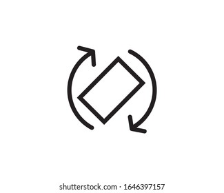 símbolo del ilustrador de icono de rotación automática