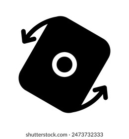 Design-Illustration für Symbol-Vektorgrafik der automatischen Drehung