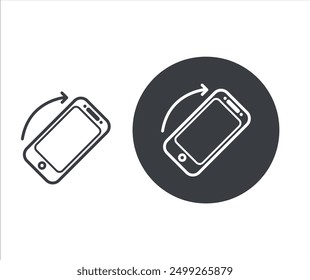 Bildschirmsymbol automatisch drehen. Mobile Smartphone automatisch drehen Bildschirm, Flip-Screen-Symbol 