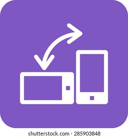 Auto, rotation, mobile icon vector image. Can also be used for mobile apps, phone tab bar and settings. Suitable for use on web apps, mobile apps and print media