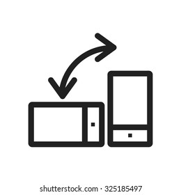 Auto, rotation, mobile icon vector image. Can also be used for mobile apps, phone tab bar and settings. Suitable for use on web apps, mobile apps and print media