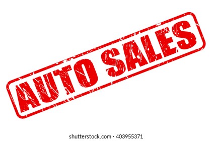 AUTO SALES red stamp text on white