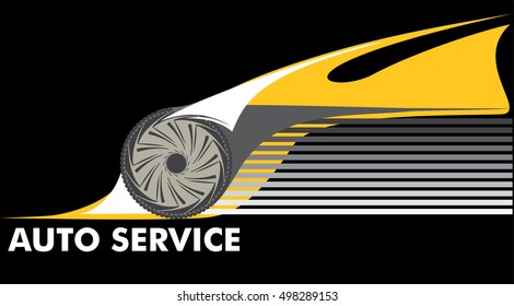 Auto service business card