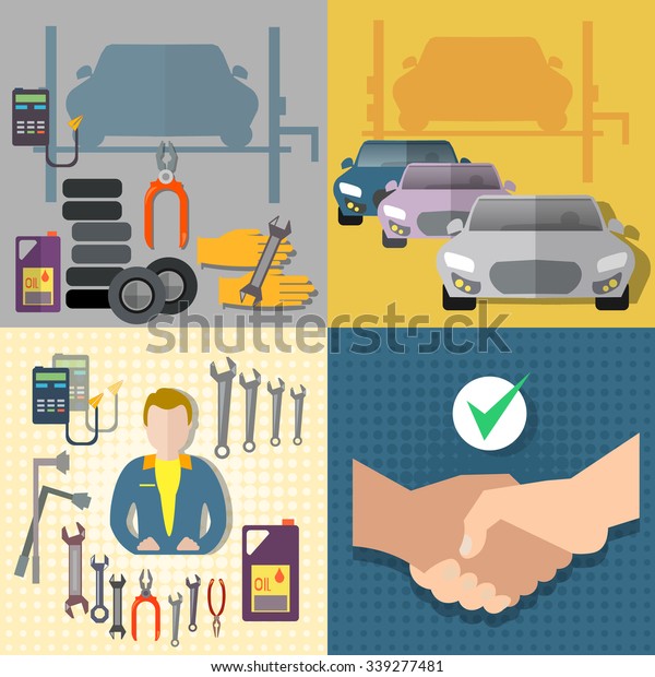 Auto
service car service diagnostics auto mechanic set 
