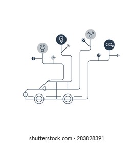 Auto service. Car maintenance. Failure diagnosis.
