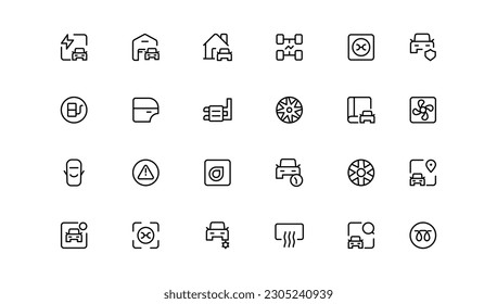 Auto service, car repair icon set. Car service and garage.  repair, maintenance, inspection, parts, units, elements. 
