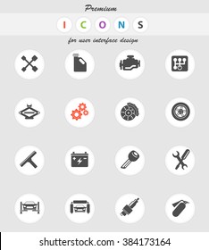 Auto Service  color icon for web sites and user interface