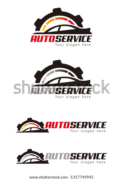 auto service\
company vector logo mark\
design