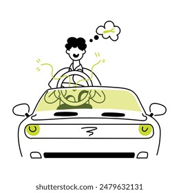 Auto Service Doodle Mini Ilustraciones 
