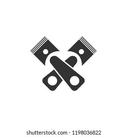 Auto service icon flat. Icon Flat