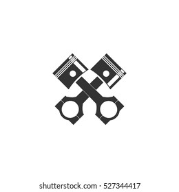 Auto service icon flat. Illustration isolated vector sign symbol