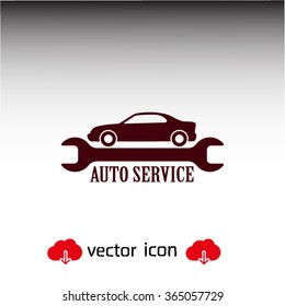 auto service icon. One of set web icons