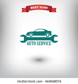 auto service icon. One of set web icons