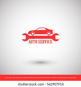 auto service icon. One of set web icons