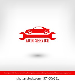 auto service icon. One of set web icons