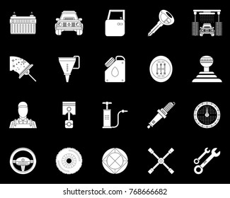 auto service icon set