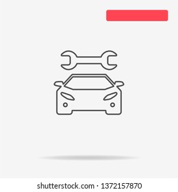 Auto service icon. Vector concept illustration for design.