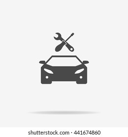 Auto service icon. Vector concept illustration for design.