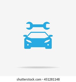 Auto service icon. Vector concept illustration for design.