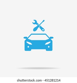 Auto service icon. Vector concept illustration for design.