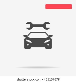 Auto service icon. Vector concept illustration for design.