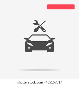 Auto service icon. Vector concept illustration for design.