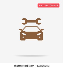 Auto service icon. Vector concept illustration for design.