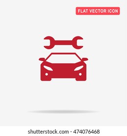 Auto service icon. Vector concept illustration for design.