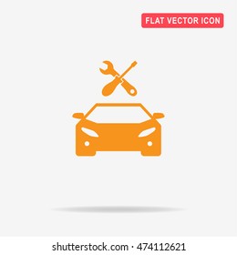 Auto service icon. Vector concept illustration for design.