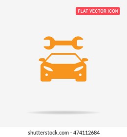Auto service icon. Vector concept illustration for design.