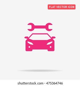 Auto service icon. Vector concept illustration for design.