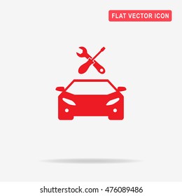 Auto service icon. Vector concept illustration for design.